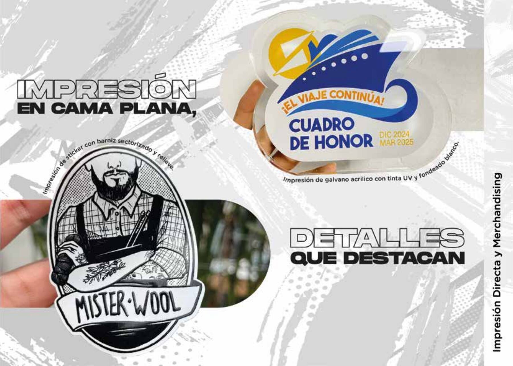 Impresión en cama plana sobre sustratos rígidos